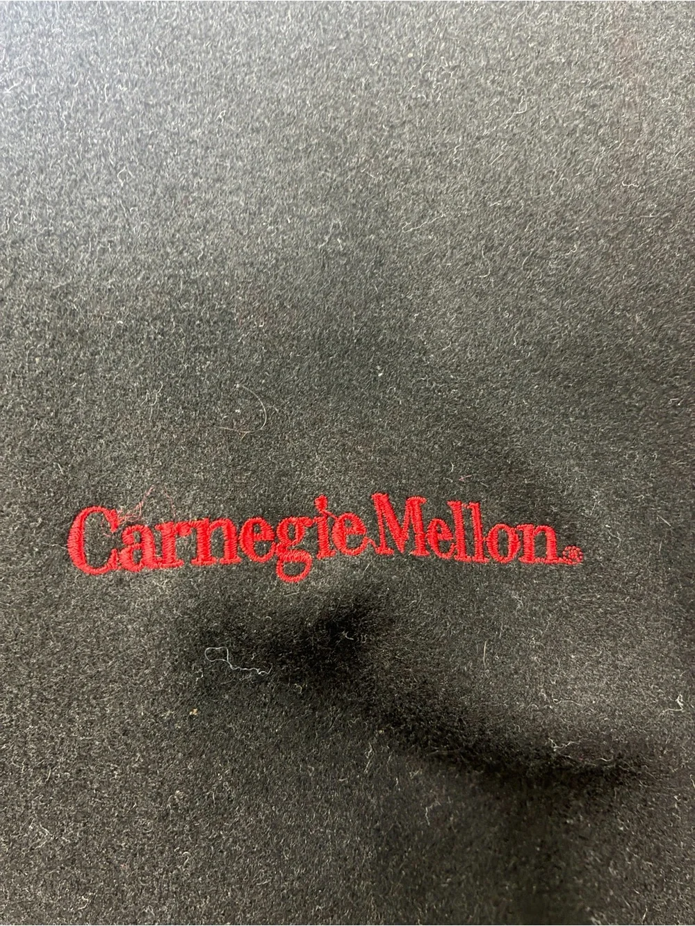 Steve & Barry's Black and Red Carnegie Mellon Varsity Bomber Jacket